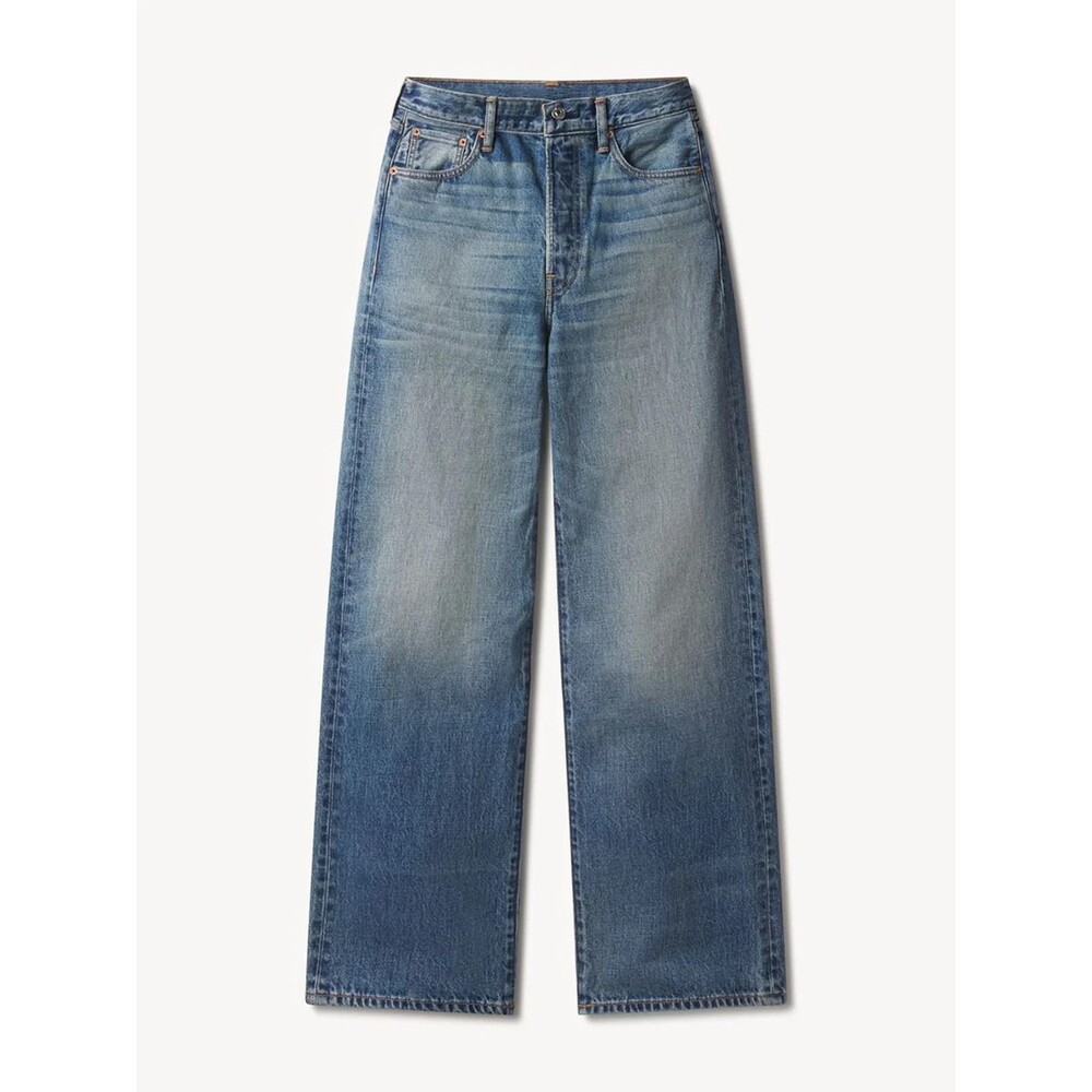 Buck Mason Off Duty Womens Japanese Indigo Denim Jeans Boyfriend Sz 30 x 32 $208